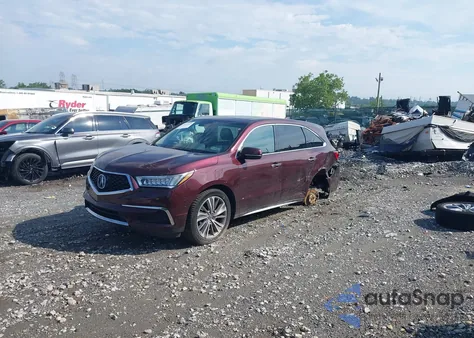 2017 Acura Mdx Technology Package z USA, uszkodzony, nr VIN 5FRYD4H59HB021178